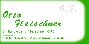 otto fleischner business card
