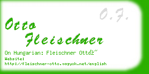 otto fleischner business card